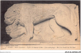 AFDP2-30-0164 - NIMES - Musée Lapidaire - église St-sauveur D'aix - Lion Androphage - Nîmes