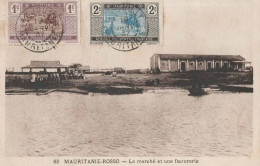 1937  Mauritanie  Rosso   " Le Marché Et La Factorerie  " - Mauretanien