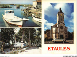 ADVP8-17-0676 - ETAULES - La Grève à Duret - Le Camping - L'église  - Autres & Non Classés