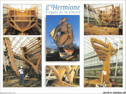 ADVP8-17-0663 - ROCHEFORT-EN-MER 17300 - Char-mar - Différentes étapes De La Reconstruction De La Frégate Hermione  - Rochefort