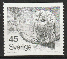 Zweden 1977, Postfris MNH, Birds, Owl - Nuevos