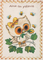 PÁJARO Animales Vintage Tarjeta Postal CPSM #PAN197.ES - Pájaros