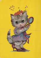 GATO GATITO Animales Vintage Tarjeta Postal CPSM #PAM134.ES - Cats