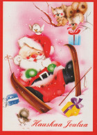PÈRE NOËL Bonne Année Noël Vintage Carte Postale CPSM #PBL062.FR - Santa Claus