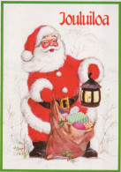 PÈRE NOËL Bonne Année Noël Vintage Carte Postale CPSM #PBL519.FR - Santa Claus
