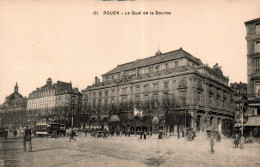 N°2943 W -cpa Rouen -le Quai De La Bourse- - Rouen