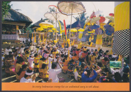 Indonesia 2000 Mint Postcard Kuningan Ceremony, Bali, Culture, Religion, Celebration, Festival - Indonesien