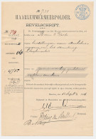 Fiscaal Stempel - Bevelschrift Haarlemmermeer Polder 1904 - Steuermarken