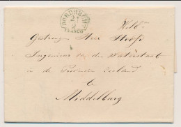 Halfrond-Francostempel Dordrecht - Middelburg 1849 - ...-1852 Vorläufer