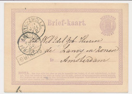 Trein Haltestempel Elburg 1872 - Brieven En Documenten