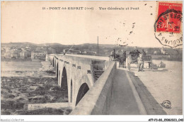 AFPP3-30-0225 - PONT-ST-ESPRIT - Vue Generale Et Pont - Pont-Saint-Esprit