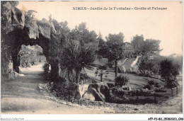 AFPP3-30-0208 - NIMES - Jardin De La Fontaine - Grotte Et Pelouse - Nîmes