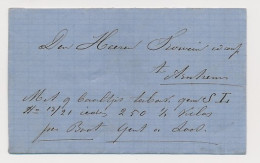 Druten - Arnhem 1869 - Per Boot Gend En Loos - ...-1852 Préphilatélie