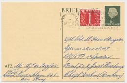 Briefkaart G. 313 / Bijfrankering Den Haag - Arnhem 1956 - Entiers Postaux