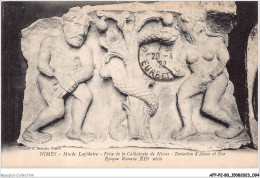 AFPP2-30-0148 - NIMES - Musée Lapidaire - Frise De La Cathedrale De Nimes - Tentation S'Adam Et Eve - Epoque Romane XIIe - Nîmes