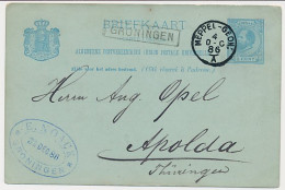 Trein Haltestempel Groningen 1886 - Brieven En Documenten