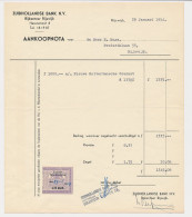 Beursbelasting 1.75 GLD. Den 19.. - Rijswijk 1954 - Fiscaux