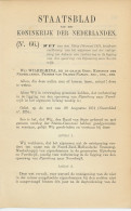 Staatsblad 1911 : Spoorlijn Rijnsburg - Noordwijk - Historische Dokumente