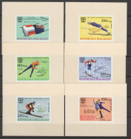 Malagasy - Madagascar 1975 Olympic Games Innsbruck Set Of 6 S/s Imperf. MNH -scarce- - Inverno1976: Innsbruck