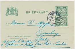 Briefkaart G. 68 / Bijfrankering Den Haag - Ned. Indie - Entiers Postaux