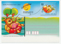 Postal Stationery Poland 2002 Fishing - Sun - Swimming - Stripsverhalen