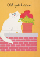 KATZE MIEZEKATZE Tier Vintage Ansichtskarte Postkarte CPSM #PAM259.DE - Katzen