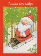 WEIHNACHTSMANN SANTA CLAUS WEIHNACHTSFERIEN Vintage Postkarte CPSM #PAK729.DE - Santa Claus