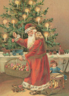 WEIHNACHTSMANN SANTA CLAUS WEIHNACHTSFERIEN Vintage Postkarte CPSM #PAK864.DE - Santa Claus