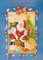 WEIHNACHTSMANN SANTA CLAUS WEIHNACHTSFERIEN Vintage Postkarte CPSM #PAK667.DE - Santa Claus