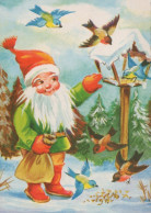 WEIHNACHTSMANN SANTA CLAUS WEIHNACHTSFERIEN Vintage Postkarte CPSM #PAK465.DE - Santa Claus
