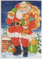 WEIHNACHTSMANN SANTA CLAUS WEIHNACHTSFERIEN Vintage Postkarte CPSM #PAJ761.DE - Santa Claus