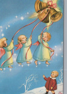 ENGEL WEIHNACHTSFERIEN Feiern & Feste Vintage Ansichtskarte Postkarte CPSM #PAG964.DE - Anges