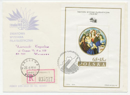 Registered Cover / Postmark Poland 1985 Madonna And Child - Other & Unclassified