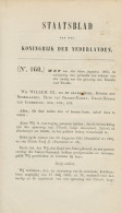 Staatsblad 1862 : Spoorlijn Utrecht - Zwolle - Historical Documents