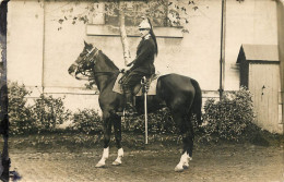 CARTE PHOTO  MILITAIRE A CHEVAL - Other & Unclassified