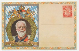 Postal Stationery Bayern King Ludwig III - Backside Postman - Horse - Stamps - Königshäuser, Adel