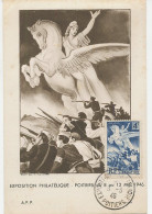 Maximum Card France 1946 Pegasus - Horse - Liberation WWII - Mythologie