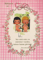 NIÑOS HUMOR Vintage Tarjeta Postal CPSM #PBV423.ES - Humorous Cards