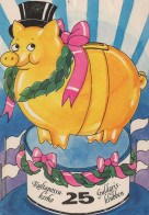 CERDOS Animales Vintage Tarjeta Postal CPSM #PBR765.ES - Schweine