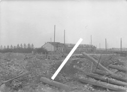 Ligne Du Chemin De Fer LAON Guerre 14/18 - Photo Du Trou Près Du Pont Tournant Lors D'une Inspection Militaire Oct 1918 - Guerre, Militaire