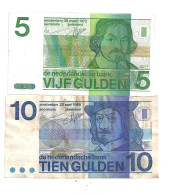 Pays Bas 5+10 Gulden - Otros & Sin Clasificación