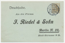 Postal Stationery Germany 1911 Beer - Order Card - Berlin - Riedel And Son - Vini E Alcolici