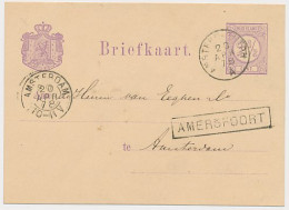 Trein Haltestempel Amersfoort 1878 - Covers & Documents
