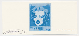 France 2003 - Epreuve / Proof Signed By Engraver Andy Warhol - Marilyn Monroe - Sonstige & Ohne Zuordnung