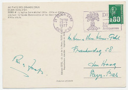 Postcard / Postmark France 1977 Turtle - Tortoise - Antiques Fair Dijon - Andere & Zonder Classificatie