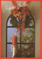 Feliz Año Navidad VELA Vintage Tarjeta Postal CPSM #PBA008.ES - Neujahr