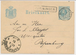 Trein Haltestempel Groningen 1881 - Brieven En Documenten