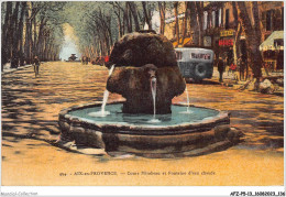 AFZP5-13-0415 - AIX-en-PROVENCE - Cours Mirabeau Et Fontaine D'eau Chaude - Aix En Provence