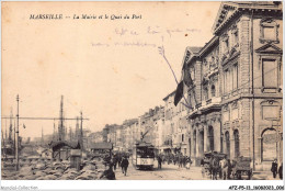 AFZP5-13-0350 - MARSEILLE - La Mairie Et Le Quai Du Port - Puerto Viejo (Vieux-Port), Saint Victor, Le Panier