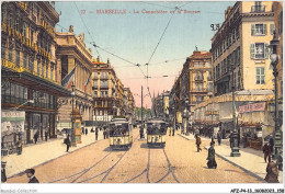 AFZP4-13-0333 - MARSEILLE - La Cannebière Et La Bourse - The Canebière, City Centre